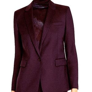 BOSS Hugo Boss Purple Wool Suit Blazer Jacket